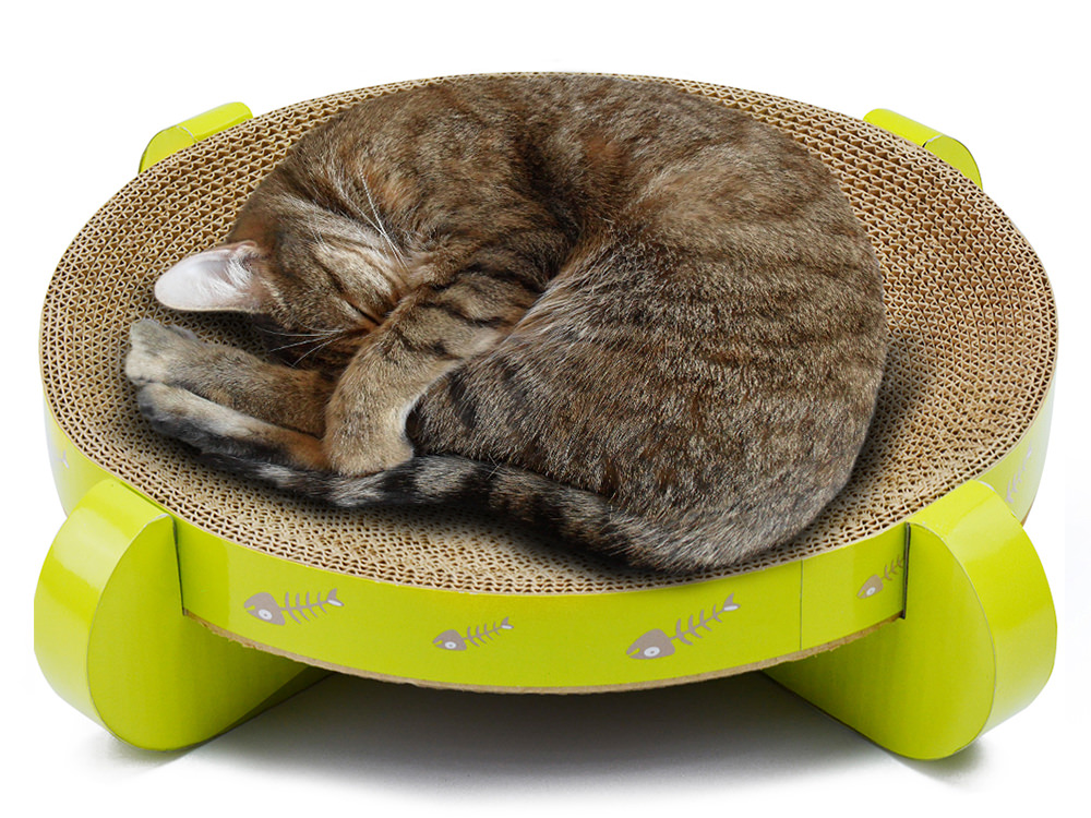 UFO Corrugated Paper Material Cat Application Toys Bed