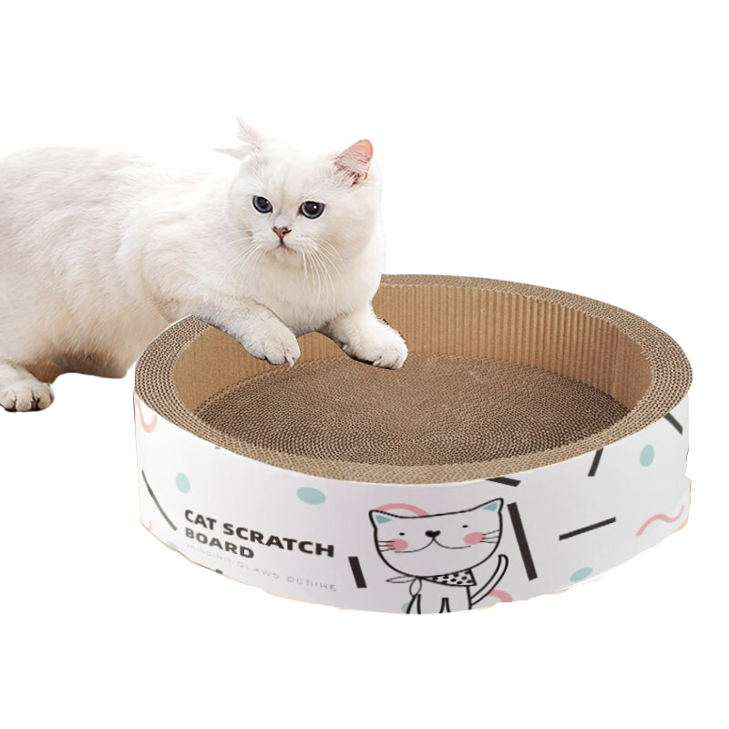 Curved Cat Scratcher Cardboard Lounge Bed