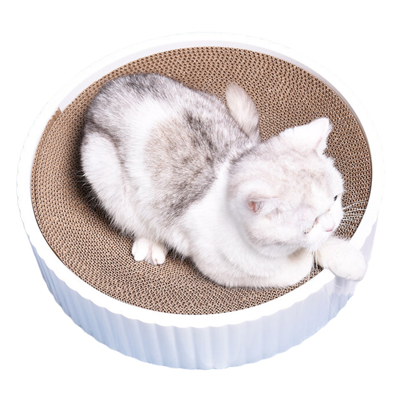 Round Cat Scratch Bed Multifunctional Claw Grinding Sleeping Rest Nest