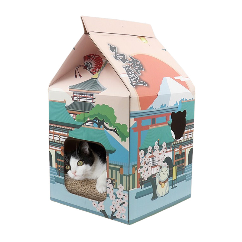 Japanese Corrugated Cardboard Cat House