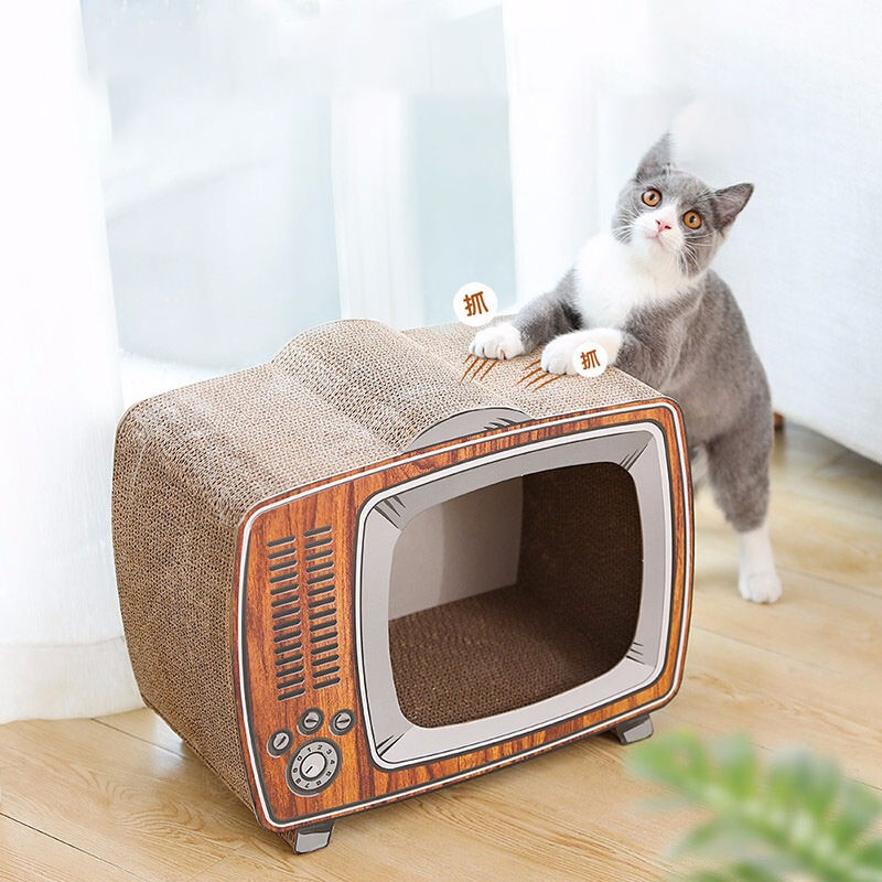 Cardboard Cat Nest Cat Scratching House