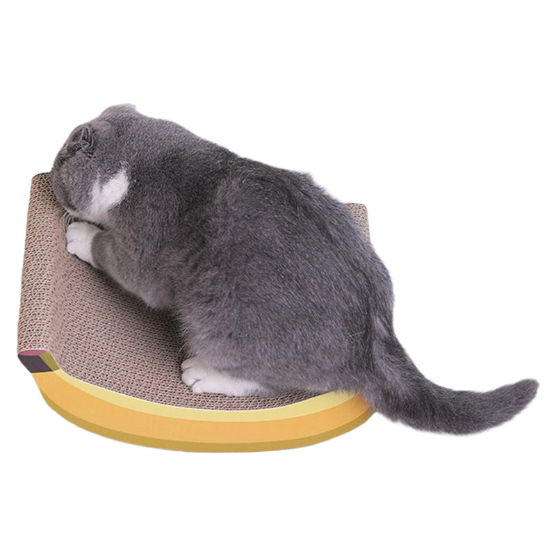 Banana Designed Cardboard Cat Scratcher Board 02