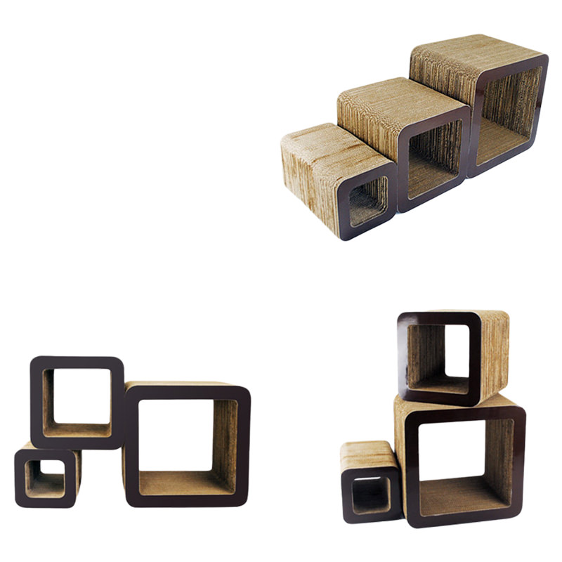 FobPet Square Cat Scratcher House