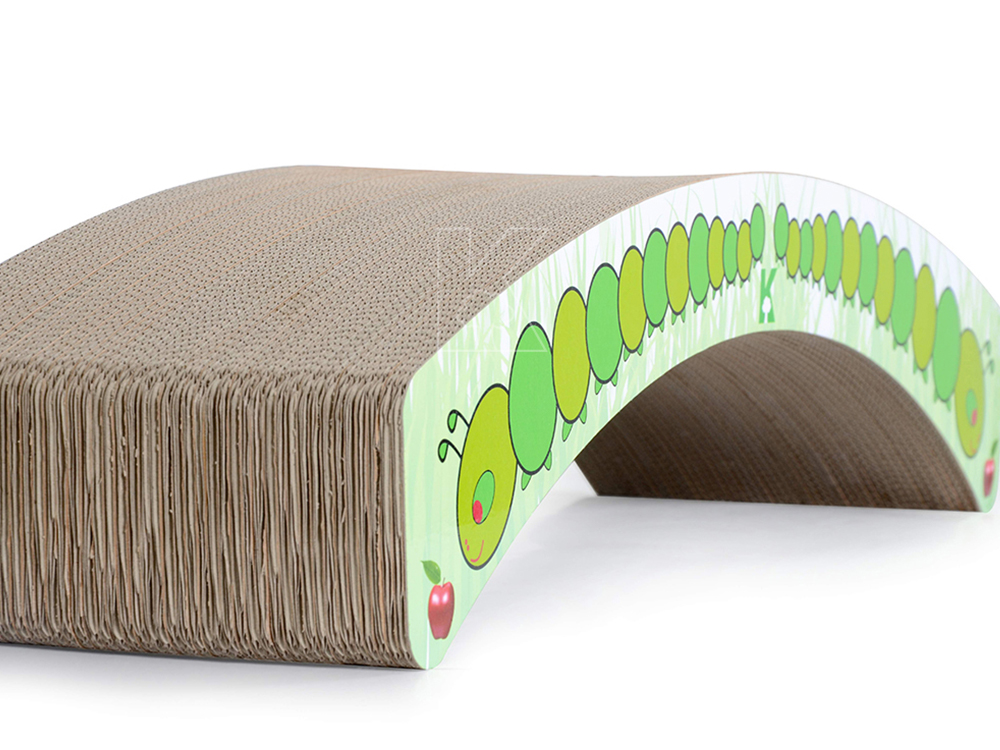 Long Caterpillar Cat Scratcher Bed Board Cat Scratch Pad