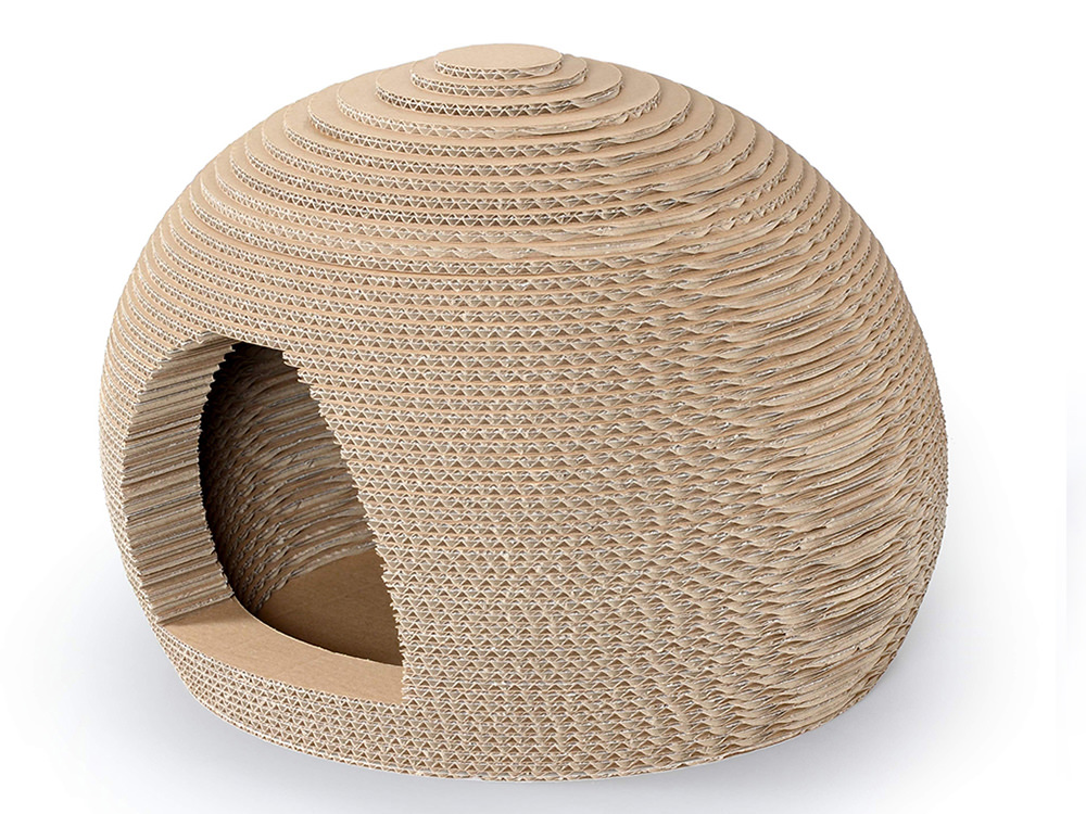 China High Quality Round Cardboard Cat Scratcher Playhouse