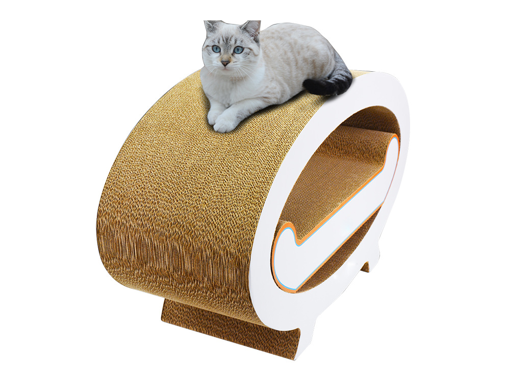 Europe Design Cat Scratcher Large Recycle Corrugated Cardboard Cat Lounge