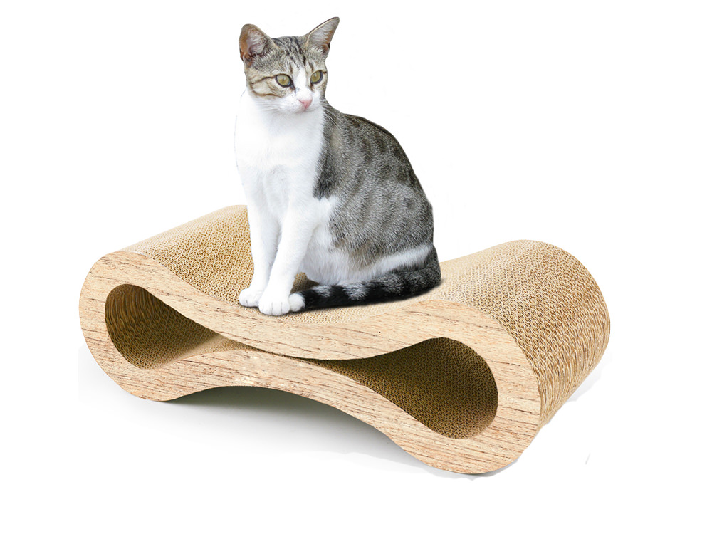 Ultimate High Quality Paper Wooden Corrugated Cardboard Cat Scratcher Lounge