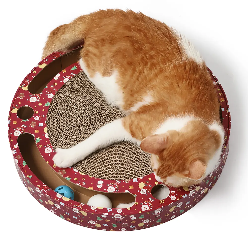 Round Shape Interactive Scratcher with Bell for Holidays