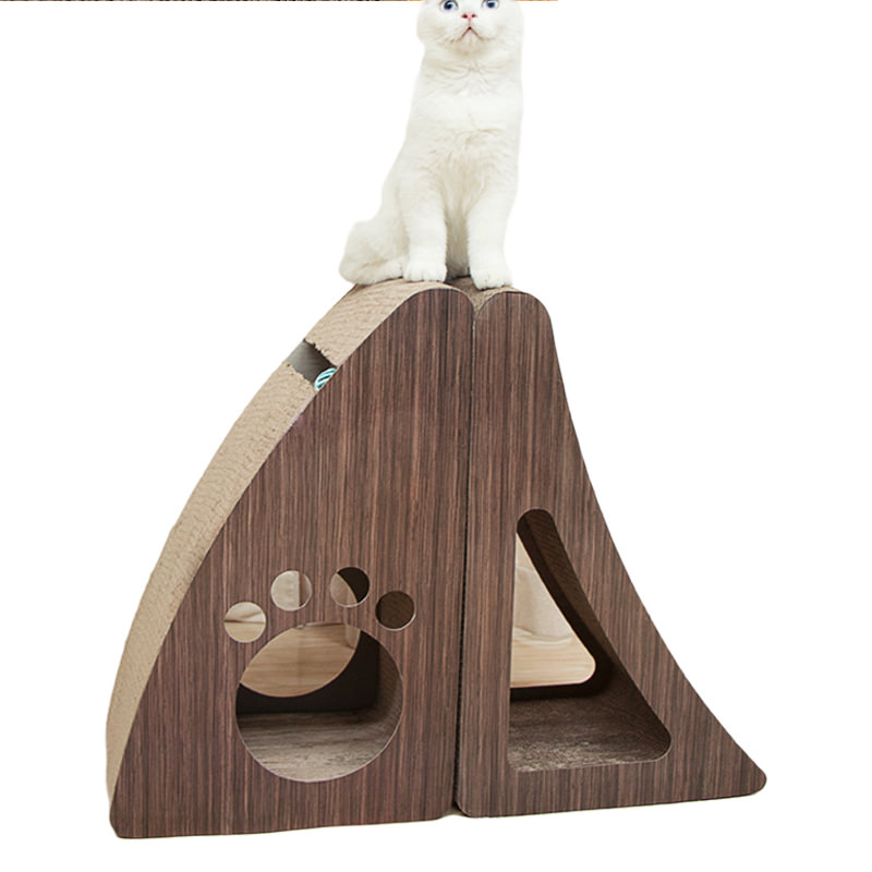 2 in 1 Cardboard Cat Scratcher Loung Forniture 04