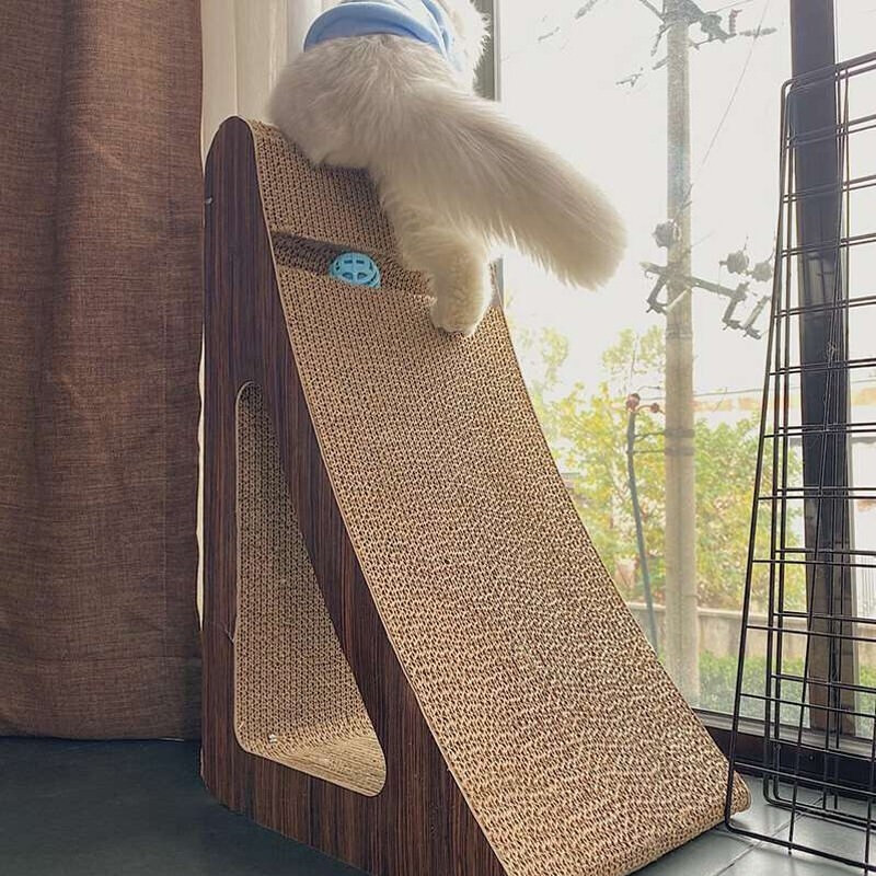 Corrugated Cat Scratcher Window